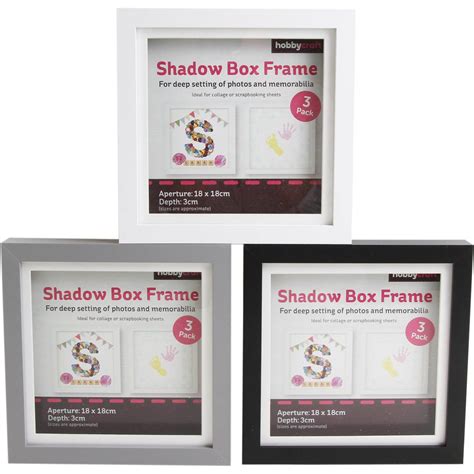 metal shadow box frames|hobby craft shadow box frames.